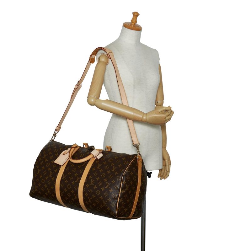 Louis Vuitton Monogram Keepall Bandouliere 50 (SHG-cg46wb) - Image 15