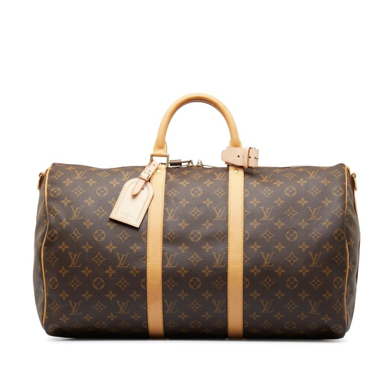 Louis Vuitton Monogram Keepall Bandouliere 50 (SHG-cg46wb) - Image 16