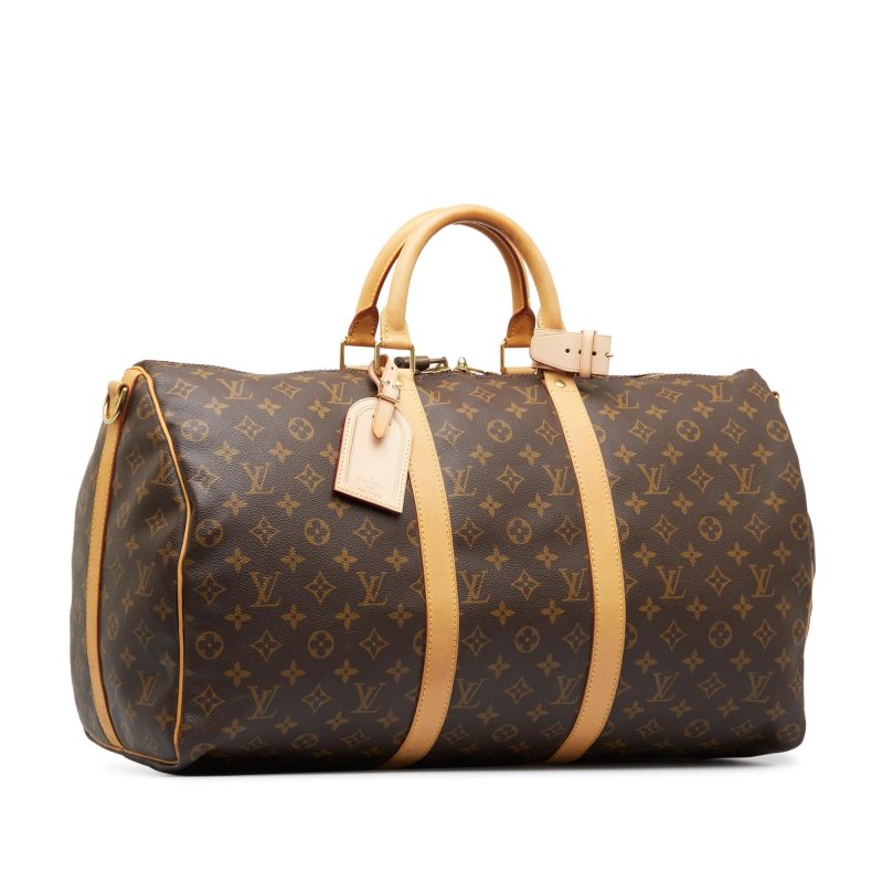 Louis Vuitton Monogram Keepall Bandouliere 50 (SHG-cg46wb)