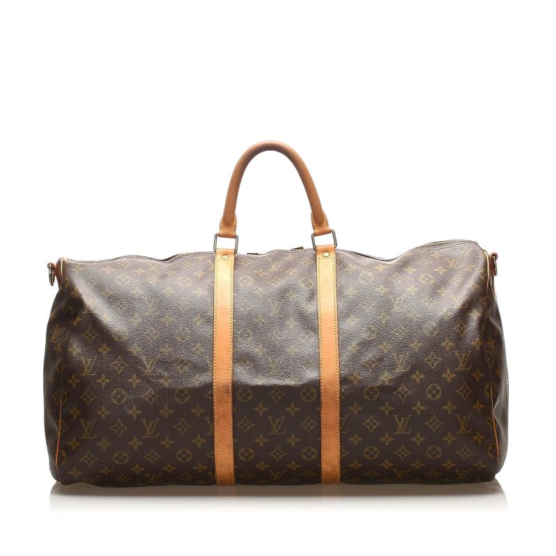 Louis Vuitton Monogram Keepall Bandouliere 55 (SHG-22726) - Image 9