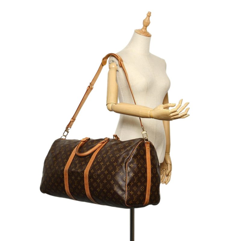 Louis Vuitton Monogram Keepall Bandouliere 55 (SHG-22726) - Image 4