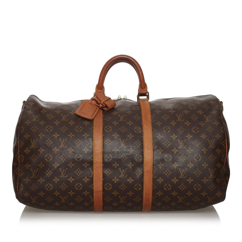 Louis Vuitton Monogram Keepall Bandouliere 55 (SHG-31224) - Image 11