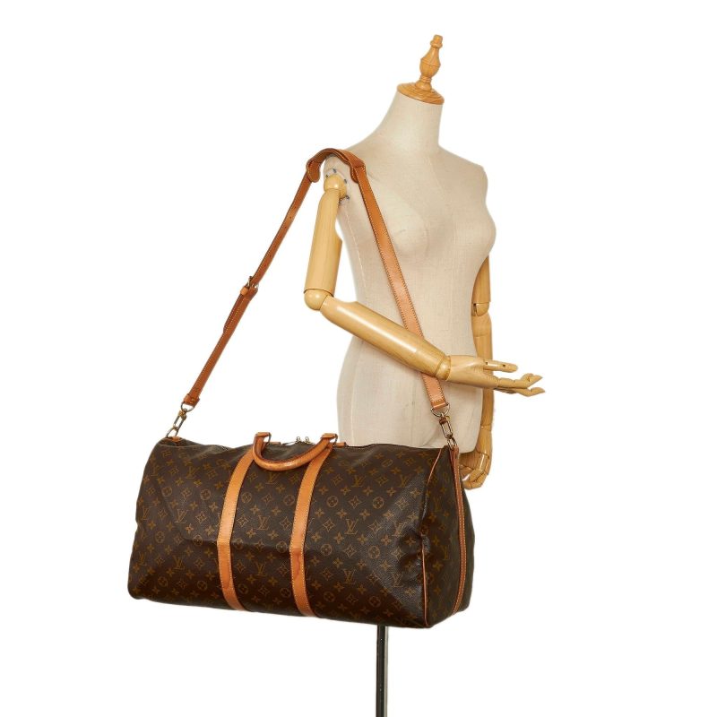 Louis Vuitton Monogram Keepall Bandouliere 55 (SHG-35836) - Image 10