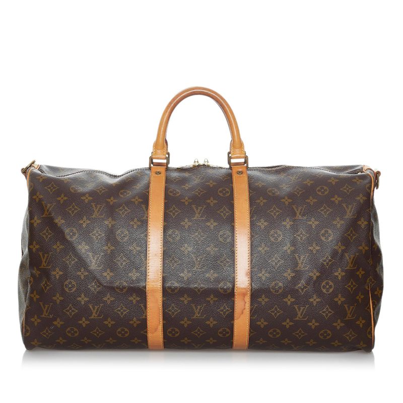 Louis Vuitton Monogram Keepall Bandouliere 55 (SHG-35836) - Image 11