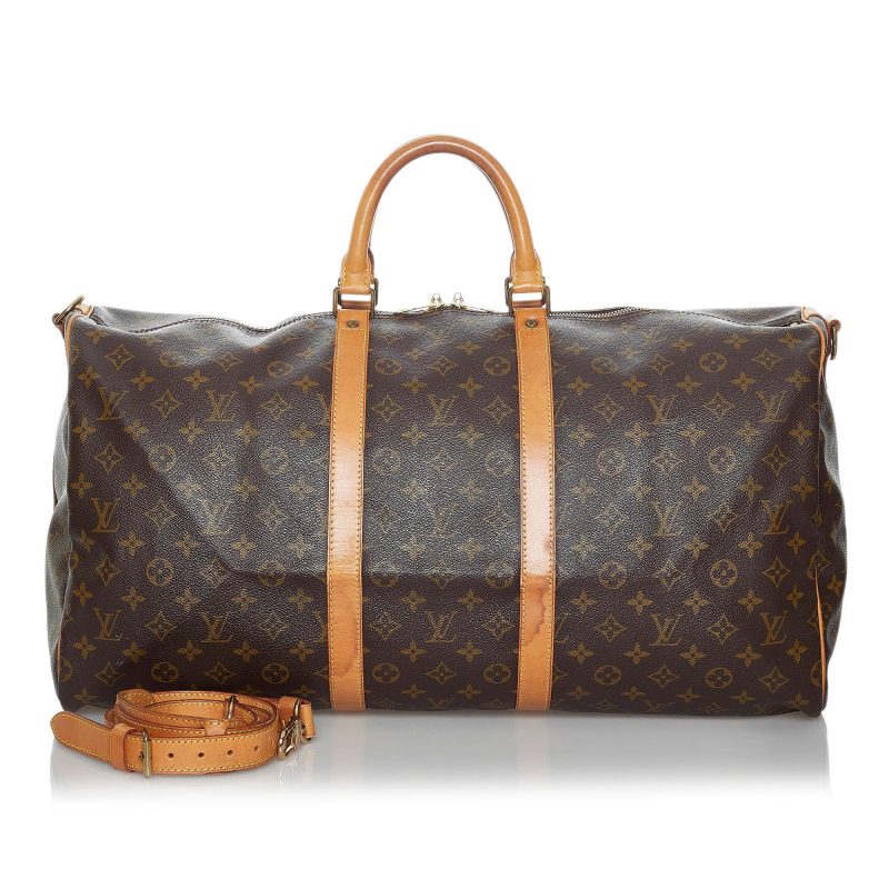 Louis Vuitton Monogram Keepall Bandouliere 55 (SHG-35836) - Image 4