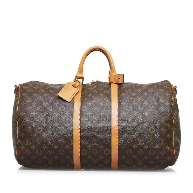 Louis Vuitton Monogram Keepall Bandouliere 55 (SHG-rXqYWS) - Image 14