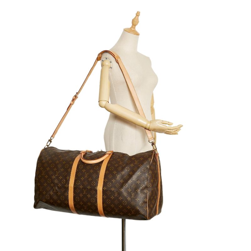 Louis Vuitton Monogram Keepall Bandouliere 60 (SHG-35992) - Image 10