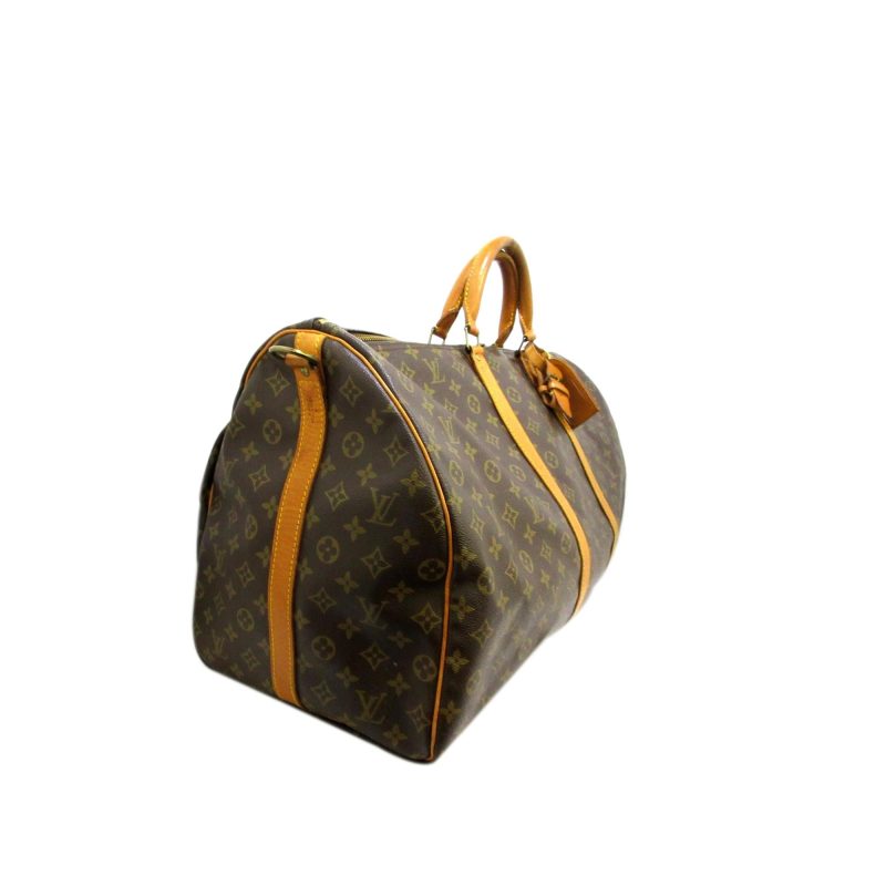 Louis Vuitton Monogram Keepall Bandouliere 60 (SHG-36002)