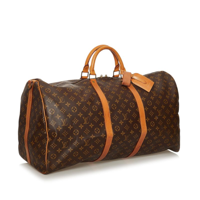 Louis Vuitton Monogram Keepall Bandouliere 60 (SHG-36340)