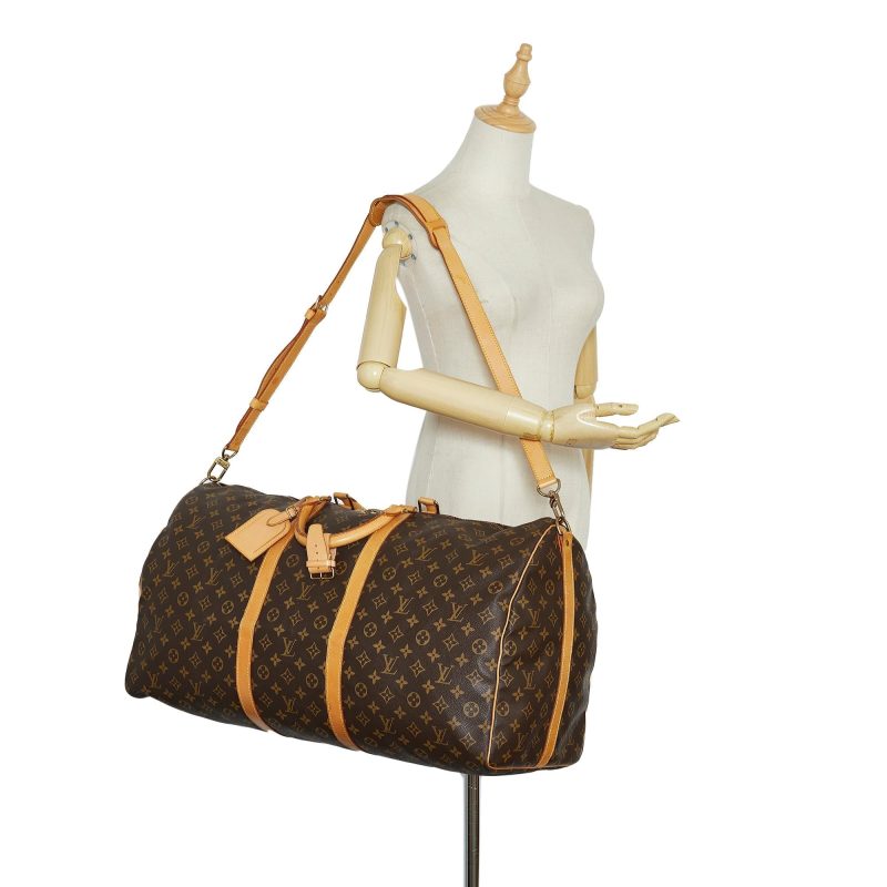 Louis Vuitton Monogram Keepall Bandouliere 60 (SHG-92Co7Q) - Image 12