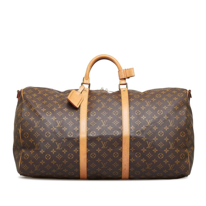 Louis Vuitton Monogram Keepall Bandouliere 60 (SHG-iaeI6c) - Image 10