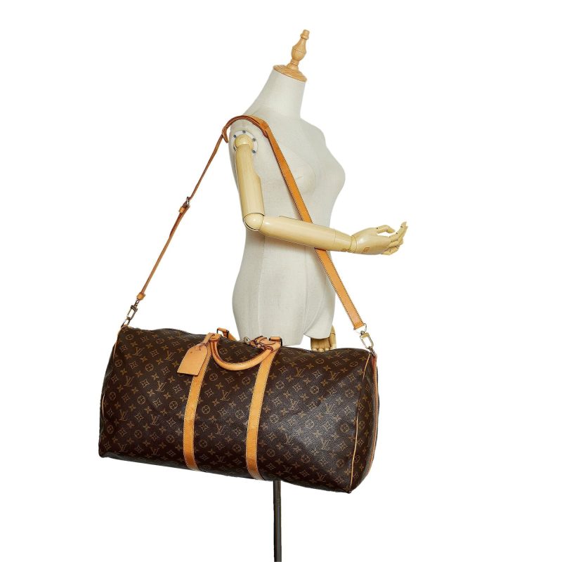 Louis Vuitton Monogram Keepall Bandouliere 60 (SHG-w8NTCI) - Image 11