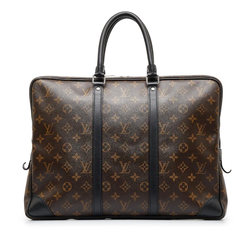 Louis Vuitton Monogram Macassar Porte-Documents Voyage GM (SHG-xbjdQX) - Image 2