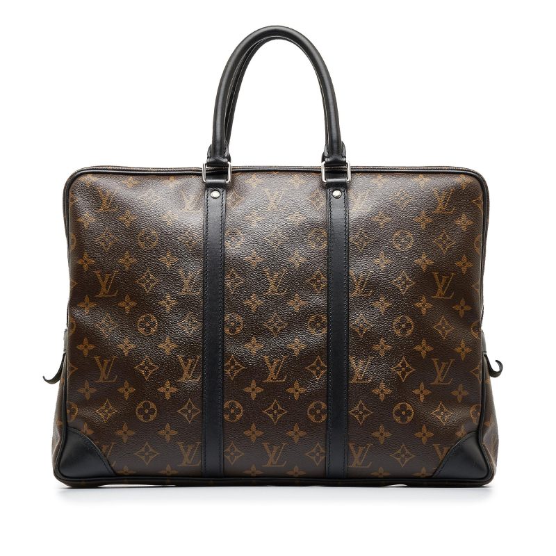 Louis Vuitton Monogram Macassar Porte-Documents Voyage GM (SHG-xbjdQX) - Image 10