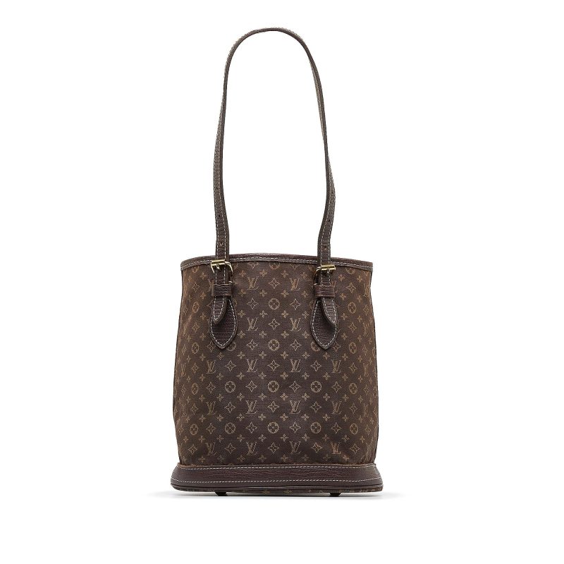 Louis Vuitton Monogram Mini Lin Bucket PM (SHG-hyXxlH) - Image 9