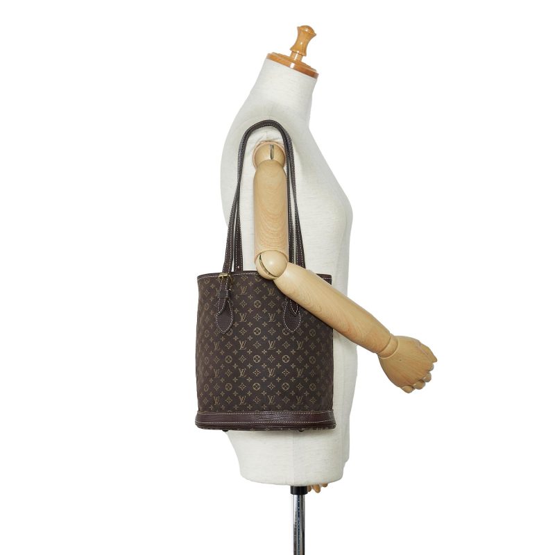 Louis Vuitton Monogram Mini Lin Bucket PM (SHG-hyXxlH) - Image 4