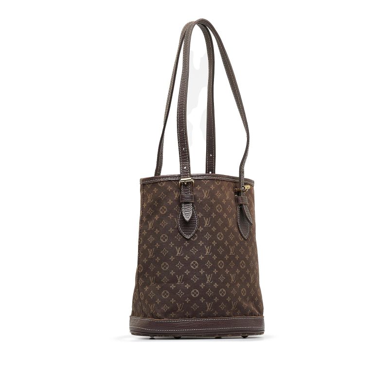 Louis Vuitton Monogram Mini Lin Bucket PM (SHG-hyXxlH)