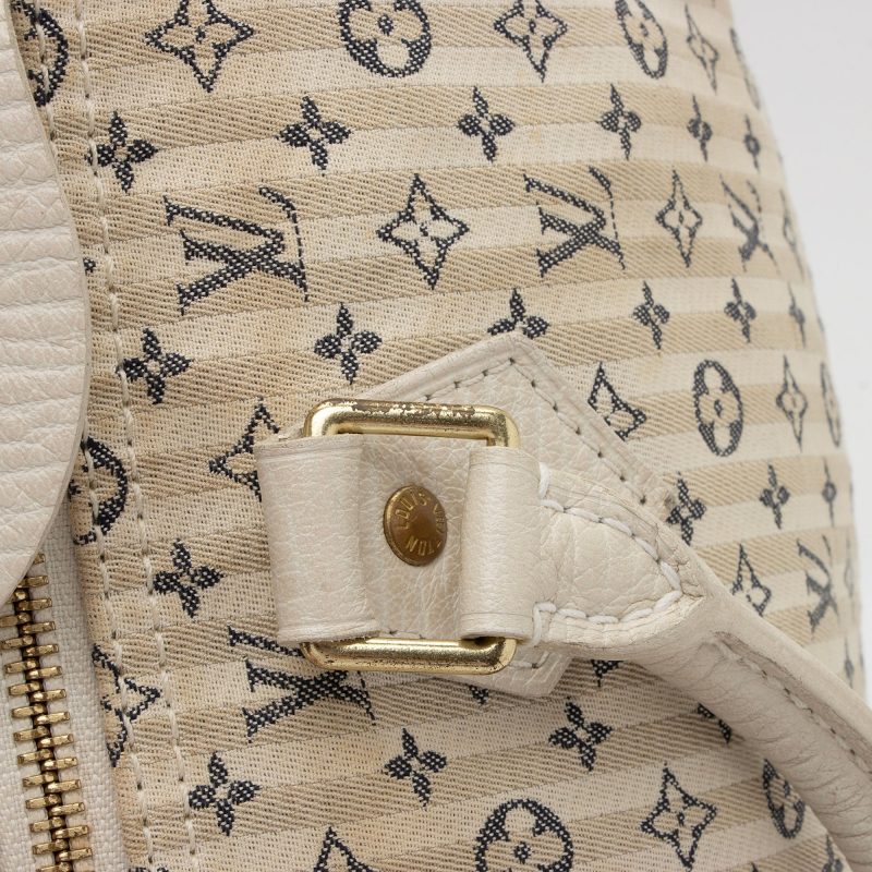 Louis Vuitton Monogram Mini Lin Speedy 30 Satchel (SHF-MWpiGX) - Image 13
