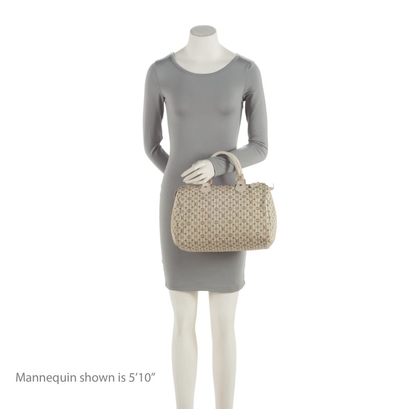 Louis Vuitton Monogram Mini Lin Speedy 30 Satchel (SHF-MWpiGX) - Image 4