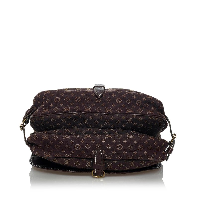 Louis Vuitton Monogram Mini Lin Saumur 30 (SHG-34256) - Image 3