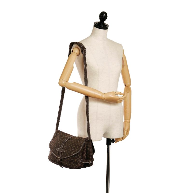 Louis Vuitton Monogram Mini Lin Saumur 30 (SHG-34256) - Image 4