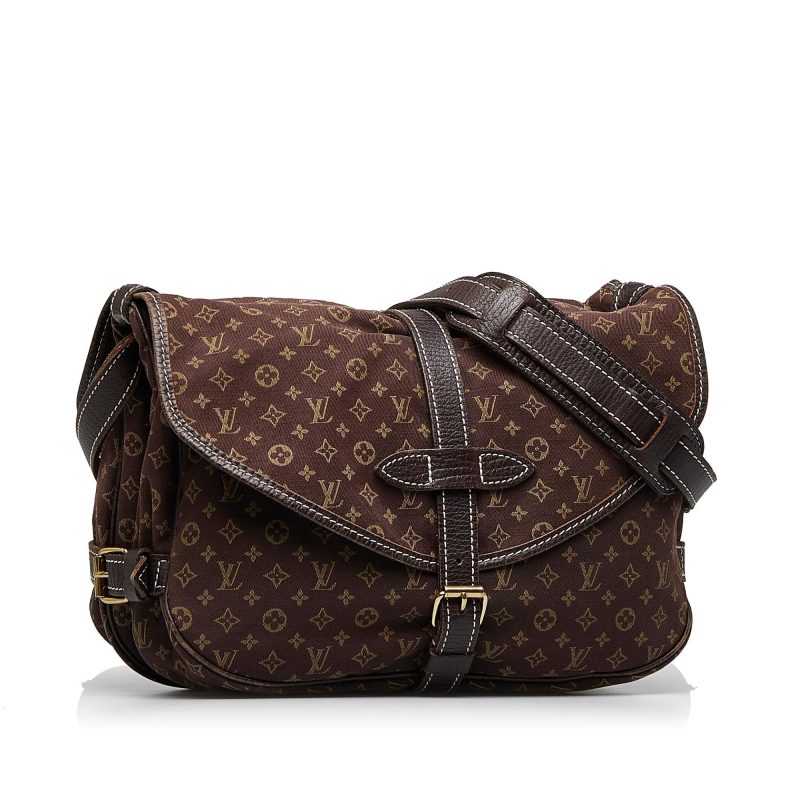 Louis Vuitton Monogram Mini Lin Saumur (SHG-WCcvvk)