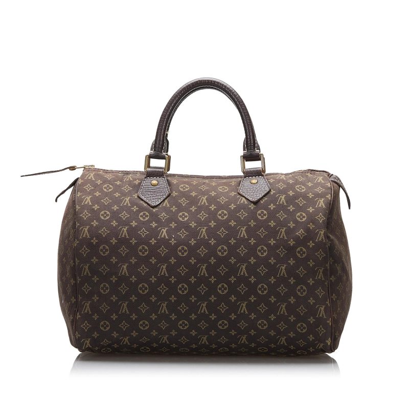 Louis Vuitton Monogram Mini Lin Speedy 30 (SHG-Q4pfq5) - Image 2
