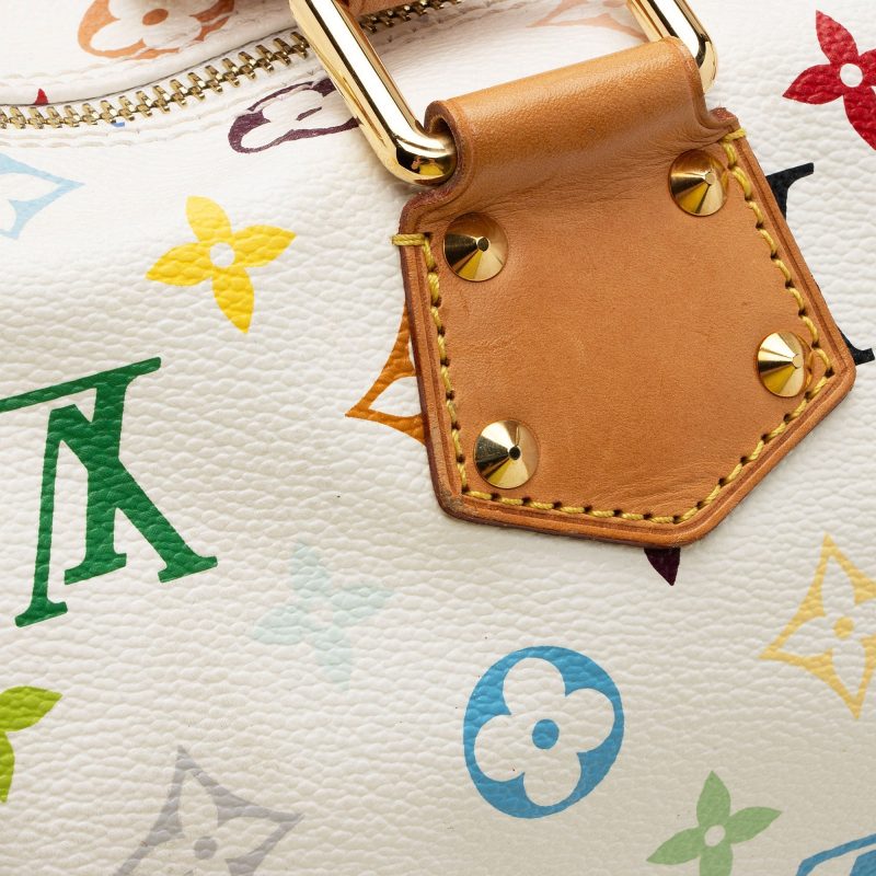Louis Vuitton Monogram Multicolore Speedy 30 Satchel (SHF-Hnt6bW) - Image 11