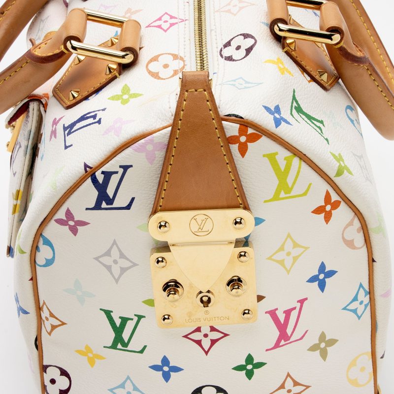 Louis Vuitton Monogram Multicolore Speedy 30 Satchel (SHF-Hnt6bW) - Image 14