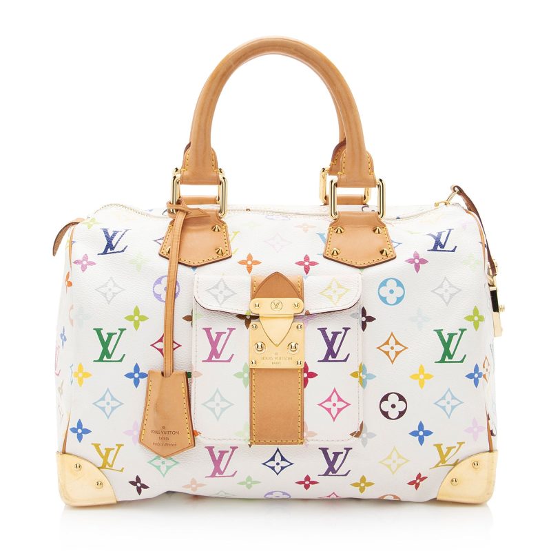 Louis Vuitton Monogram Multicolore Speedy 30 Satchel (SHF-Hnt6bW) - Image 20