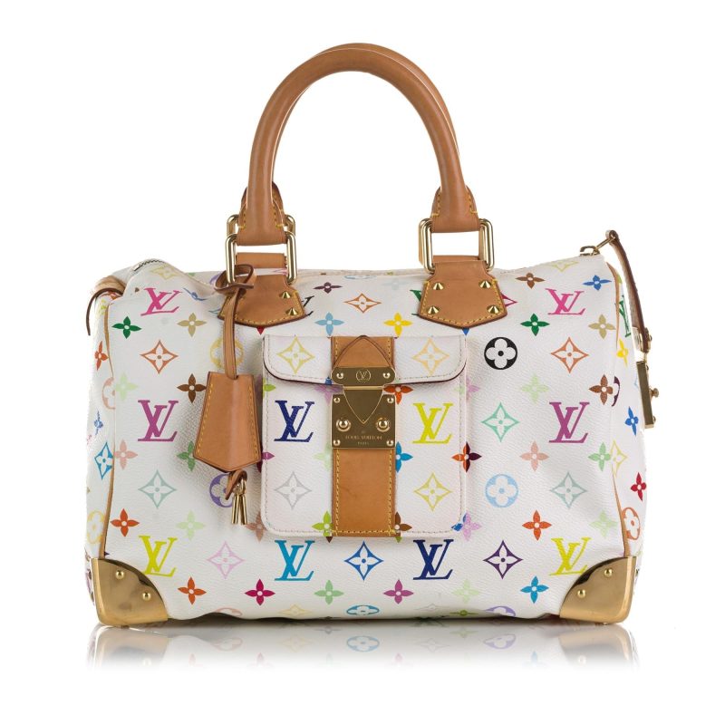 Louis Vuitton Monogram Multicolore Speedy 30 (SHG-r6bVqq) - Image 4