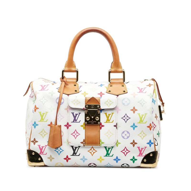 Louis Vuitton Monogram Multicolore Speedy 30 (SHG-nVXhrT) - Image 13
