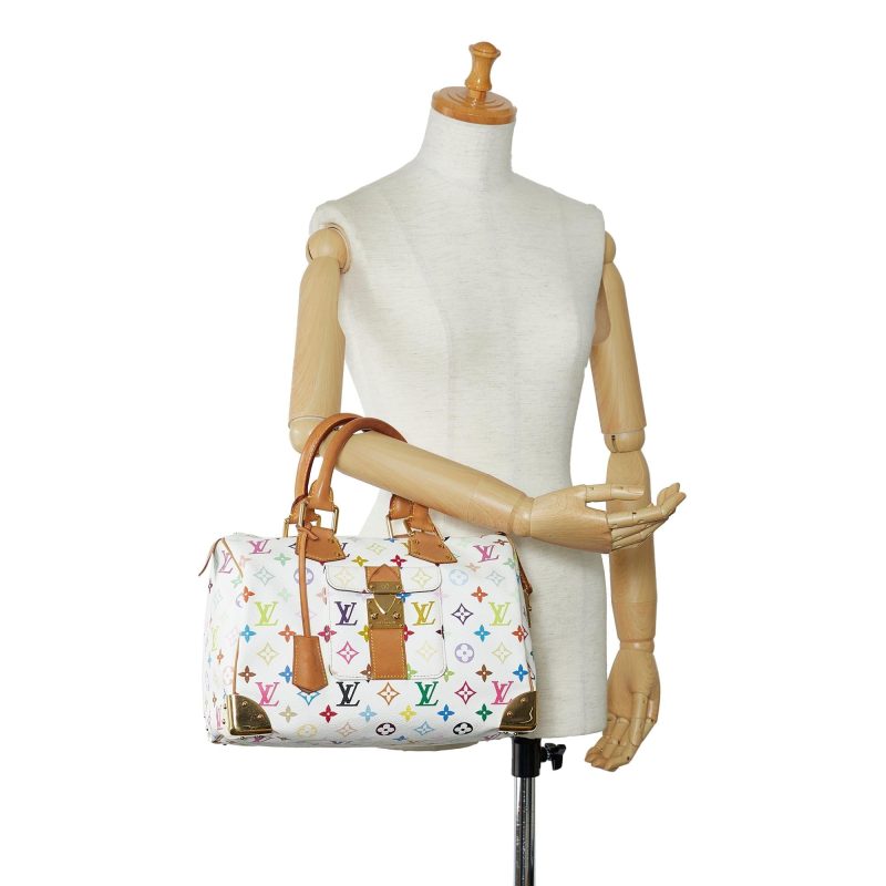 Louis Vuitton Monogram Multicolore Speedy 30 (SHG-nVXhrT) - Image 4