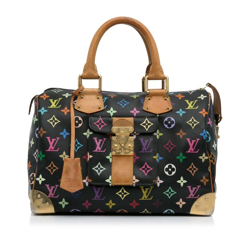 Louis Vuitton Monogram Multicolore Speedy 30 (SHG-3AAV55) - Image 4