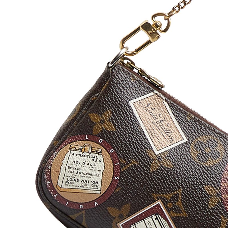 Louis Vuitton Monogram Patch Mini Pochette Accessoires (SHG-QoHOG6) - Image 11