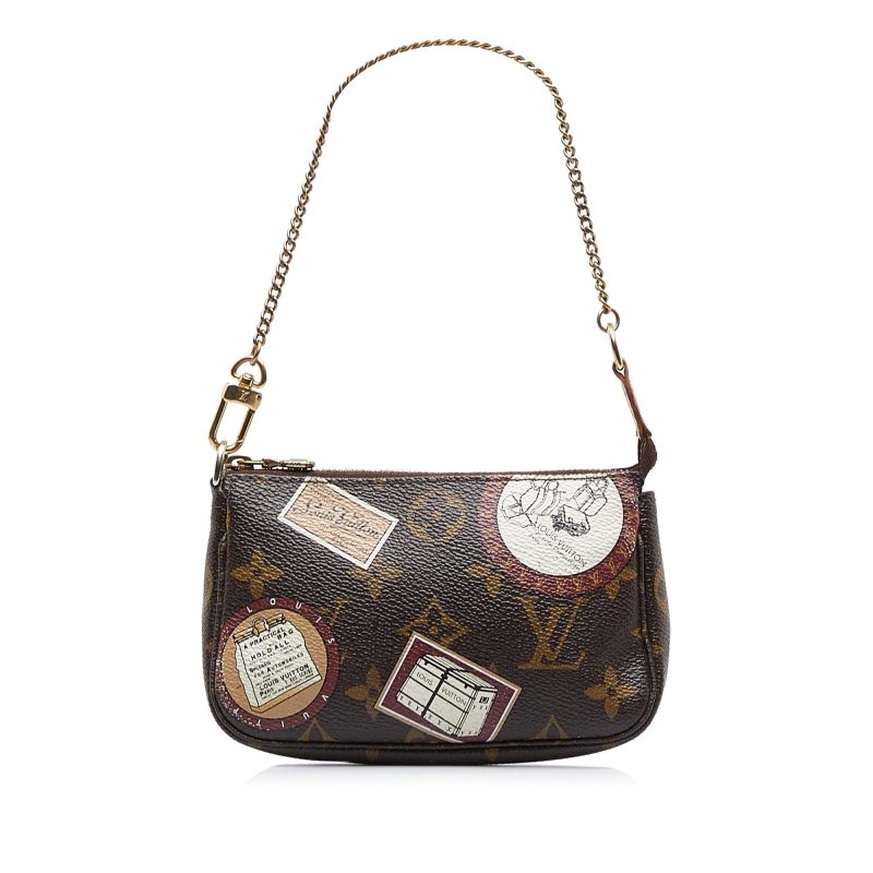 Louis Vuitton Monogram Patch Mini Pochette Accessoires (SHG-QoHOG6) - Image 12