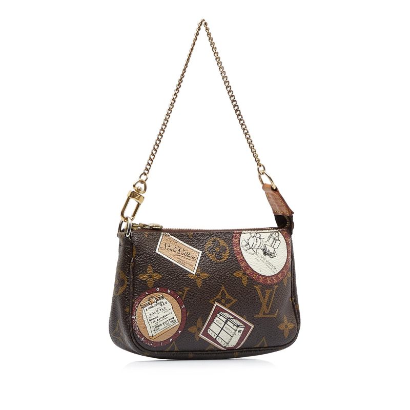 Louis Vuitton Monogram Patch Mini Pochette Accessoires (SHG-QoHOG6)