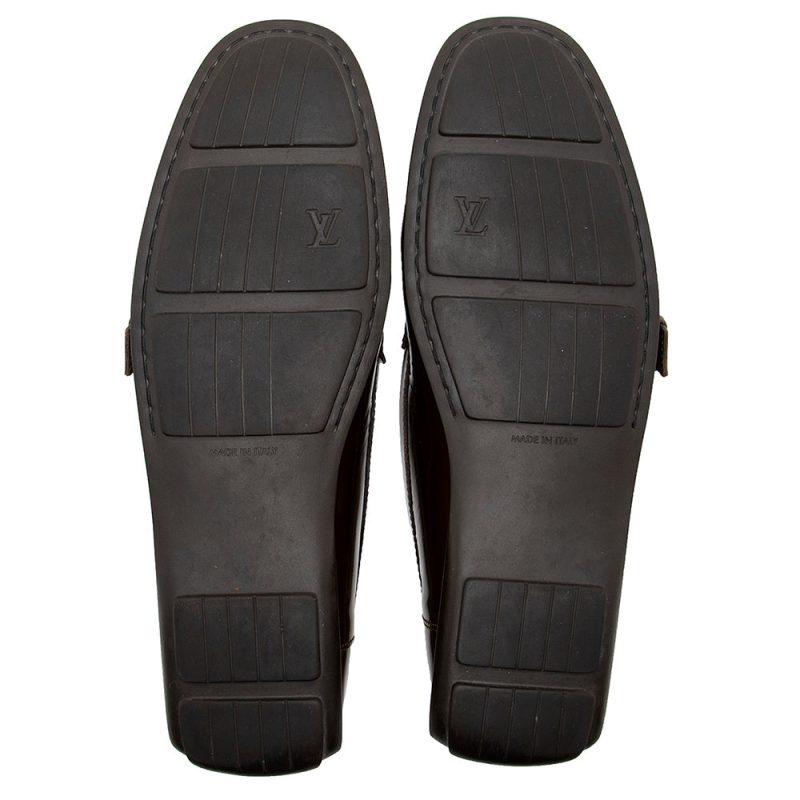 Louis Vuitton Monogram Patent Leather Loafers - Size 10 / 40 (SHF-18835) - Image 4