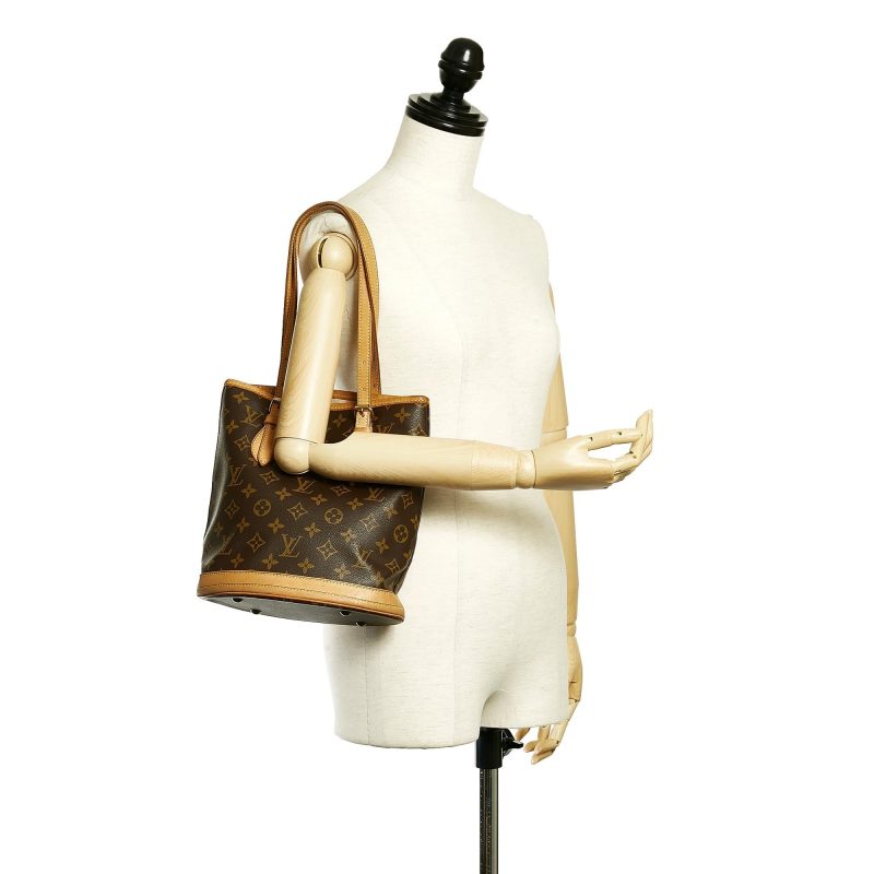 Louis Vuitton Monogram Petit Bucket (SHG-33022) - Image 4