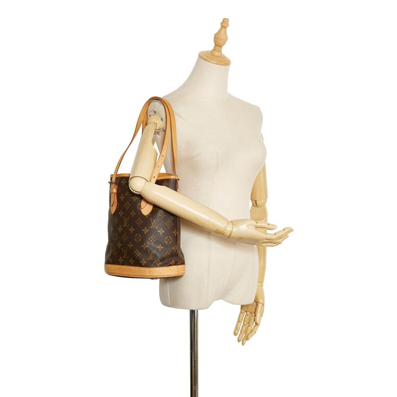 Louis Vuitton Monogram Petit Bucket (SHG-7TTln9) - Image 4