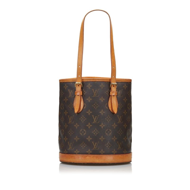 Louis Vuitton Monogram Petit Bucket (SHG-2blOsG) - Image 13