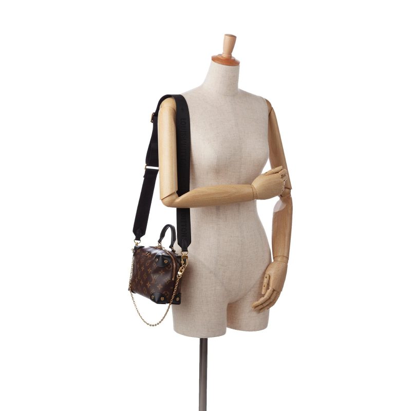 Louis Vuitton Monogram Petite Malle Souple (SHG-SGA0VN) - Image 4