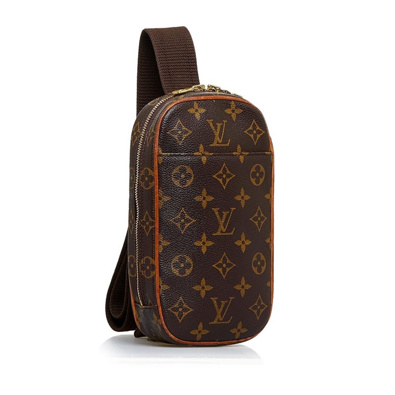 Louis Vuitton Monogram Pochette Gange (SHG-sWk38R)