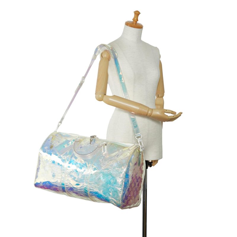 Louis Vuitton Monogram Prism Keepall Bandouliere 50 (SHG-4ct48f) - Image 10