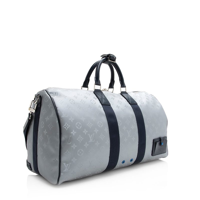 Louis Vuitton Monogram Satellite Bandouliere Keepall 50 Duffel Bag (SHF-20808)