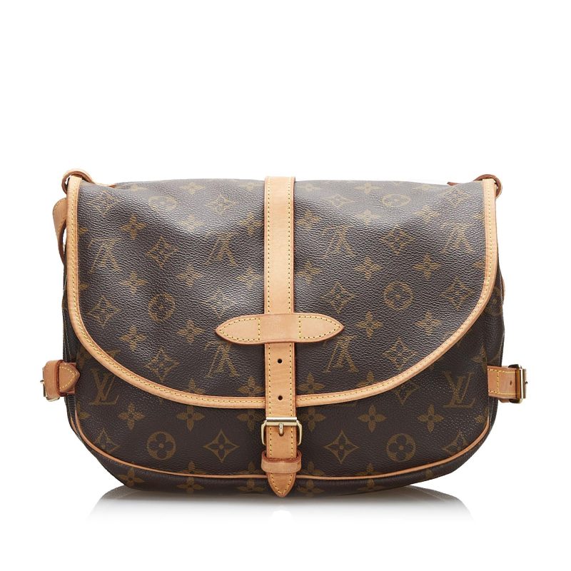 Louis Vuitton Monogram Saumur 30 (SHG-MDYoCb) - Image 2