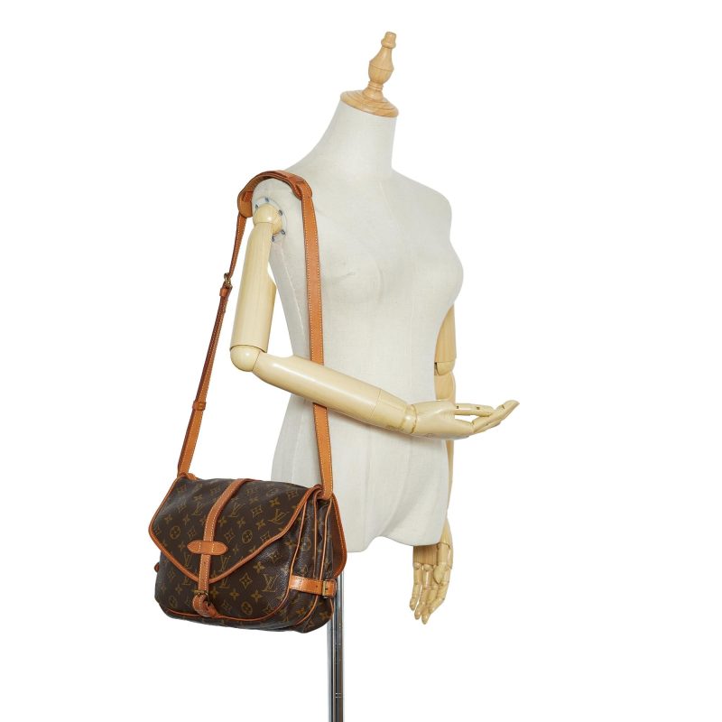 Louis Vuitton Monogram Saumur 30 (SHG-HMudzs) - Image 4