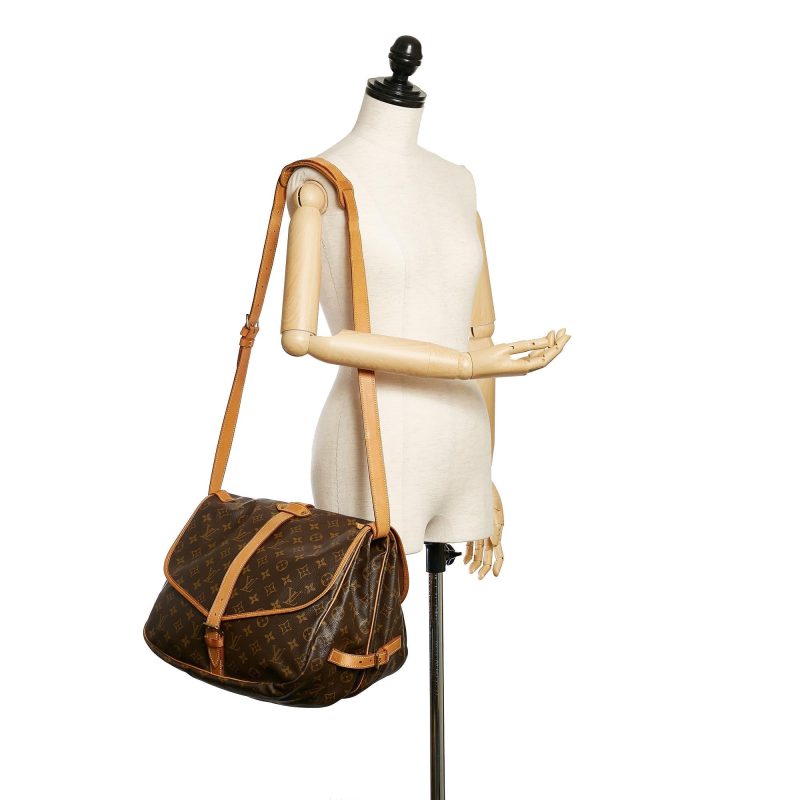 Louis Vuitton Monogram Saumur 35 (SHG-djGIoD) - Image 4