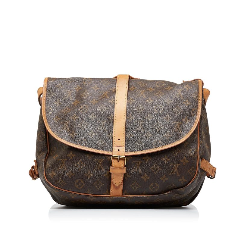Louis Vuitton Monogram Saumur 35 (SHG-Tiy0GP) - Image 2