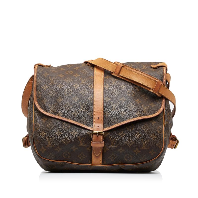 Louis Vuitton Monogram Saumur 35 (SHG-Tiy0GP) - Image 11